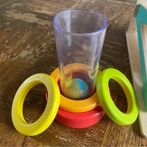 Lovevery Clear Tube with Stacking Rings and Ball | Montessori Toddler Toy